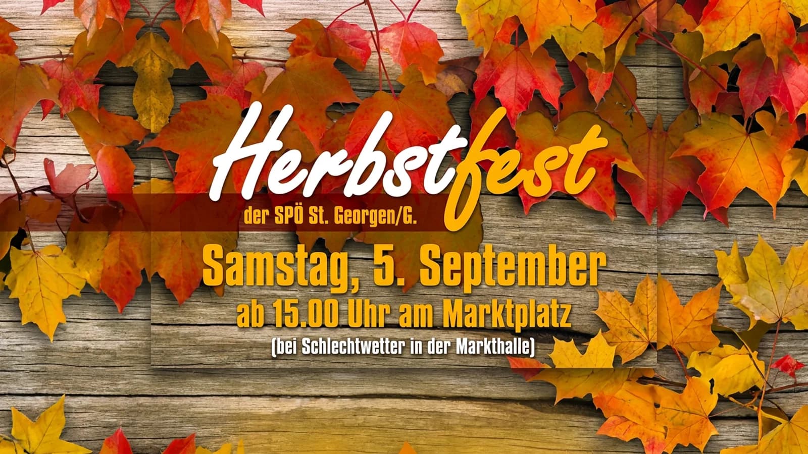 Herbstfest der SPÖ St. Georgen am 5. September